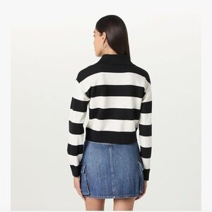 The Drop Women's Joan Splitneck Polo Long Sleeve Sweater